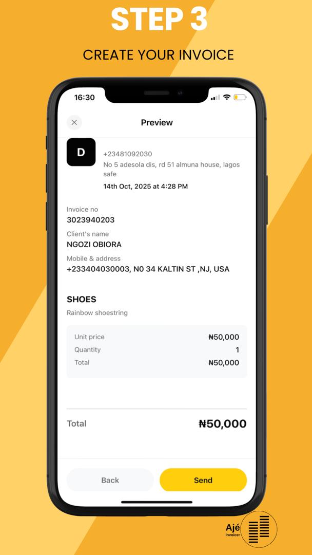 STEP 3: PREVIEW YOUR INVOICE